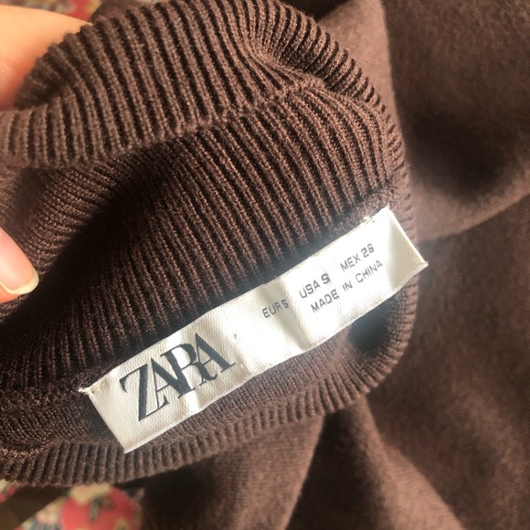 Zara knit midi dark brown - Picture 2 of 4